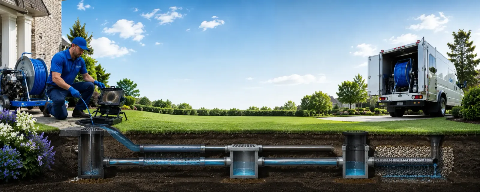 Outdoor drain cleaning information for Leasburg, MO
